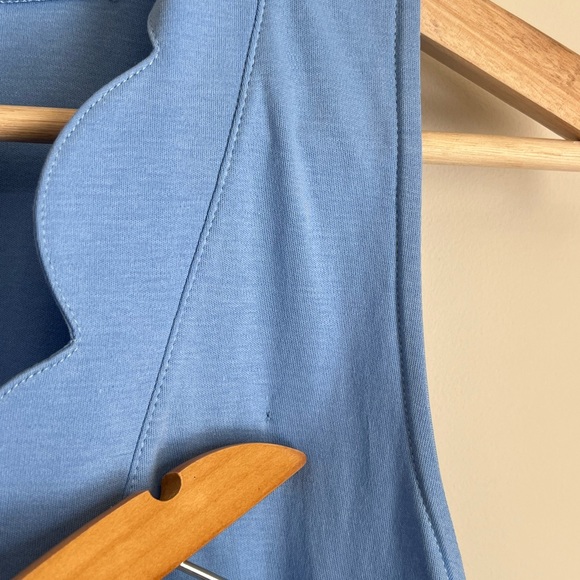 Lake Pima Cotton Nightgown Nightdress Pajamas Blue Size Small Sleeveless - Picture 3 of 6